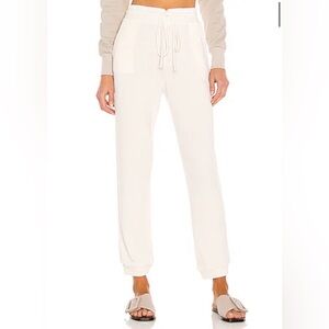 Revolve Lanston Cuffed Joggers Off White Ivory Size XS